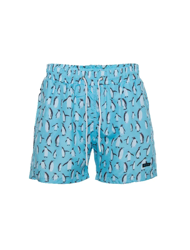 Penguin Print Swim Trunk Shorts (T5000S)