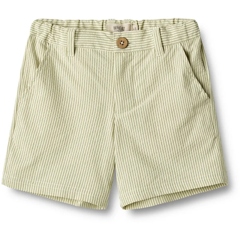 Wheat Green Stripe Shorts Elvig