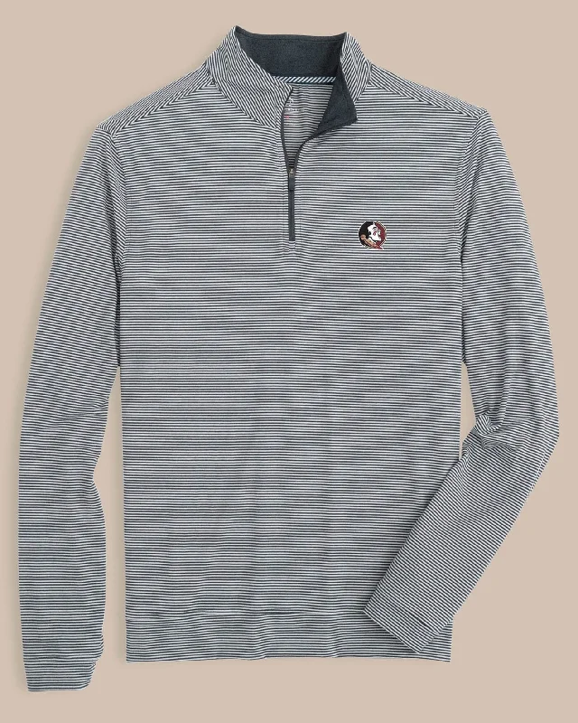 FSU Seminoles Cruiser Micro-Stripe Heather Quarter Zip