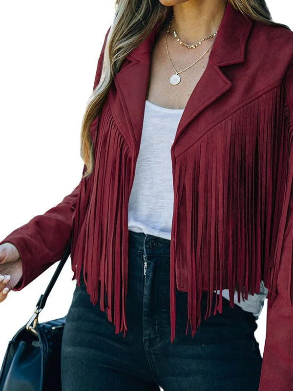 Women's Western Style Suede Jacket