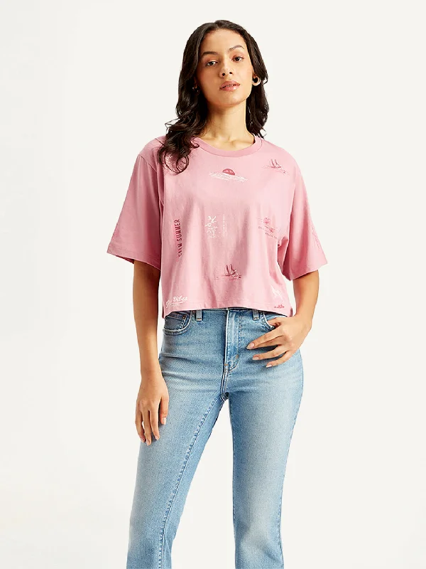 Women's Printed Relaxed Fit T-Shirt