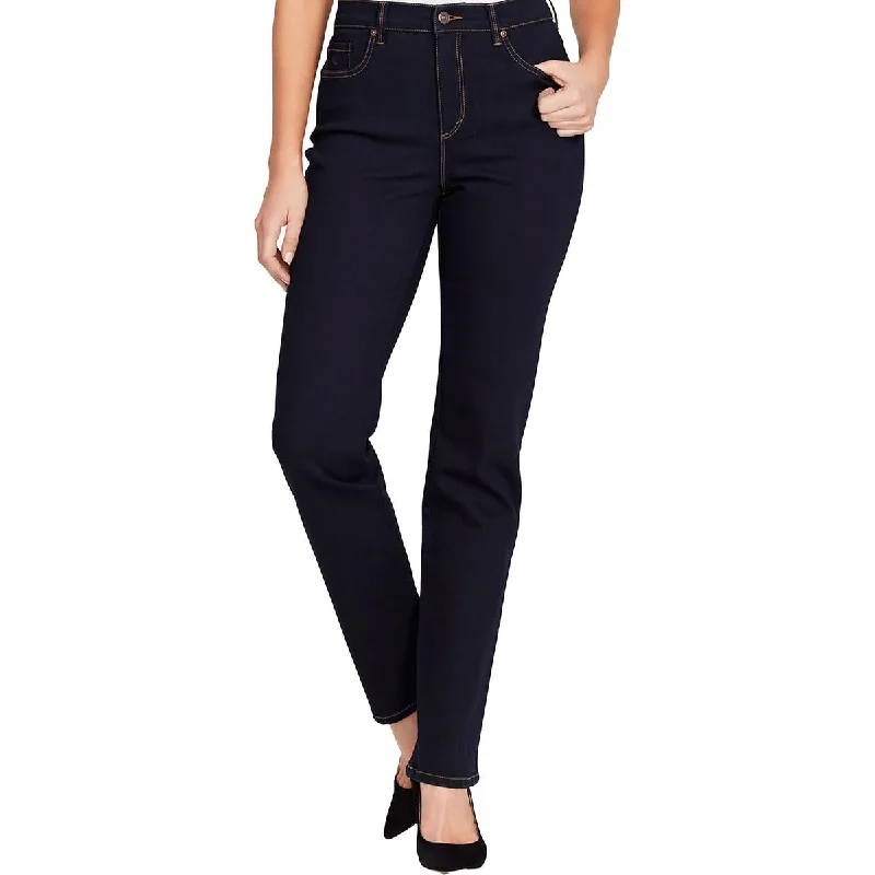 Gloria Vanderbilt Womens Petites MidRise Dark Wash Ankle Jeans