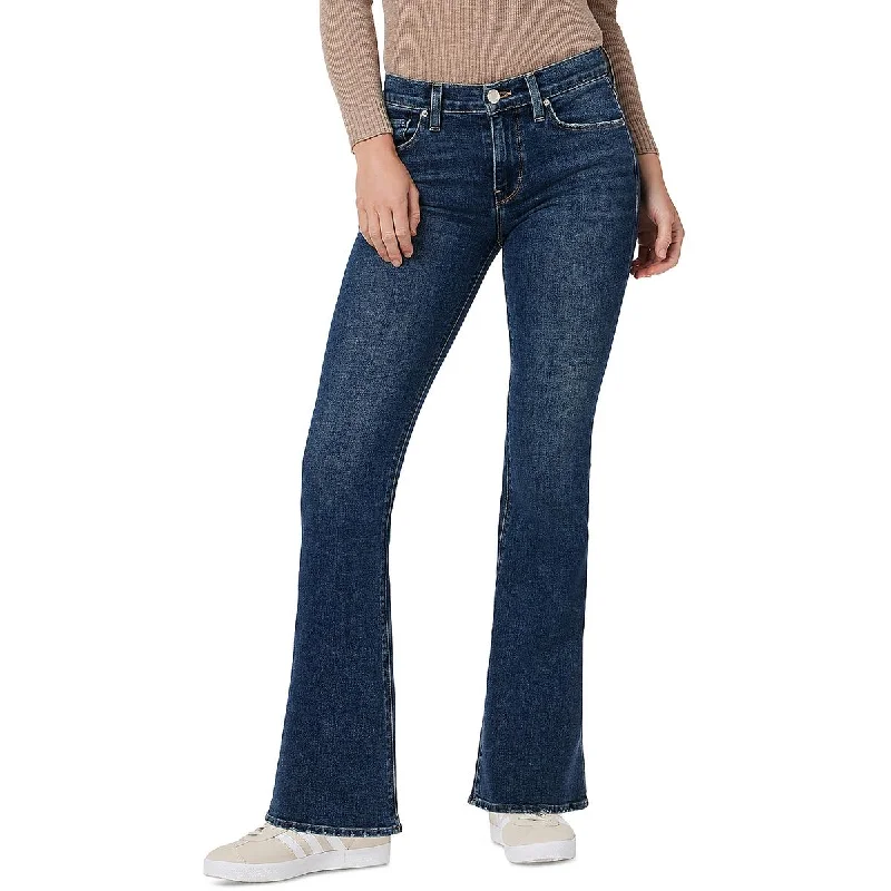 Hudson Womens High Rise Solid Bootcut Jeans