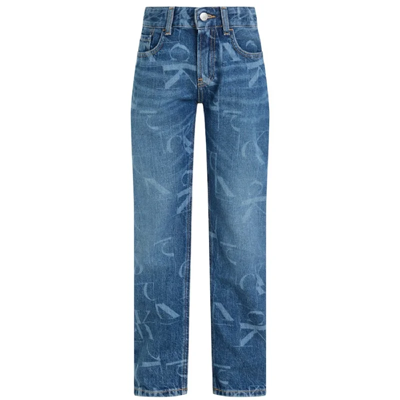 Calvin Klein Radiant Blue Laser Rgd Straight Jeans