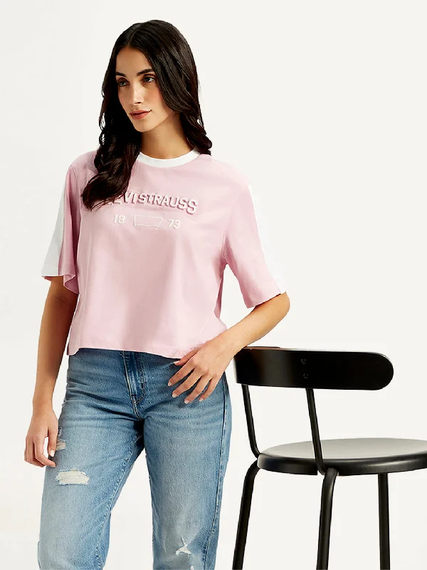 Women's Typographic Print Relaxed Fit T-shirt