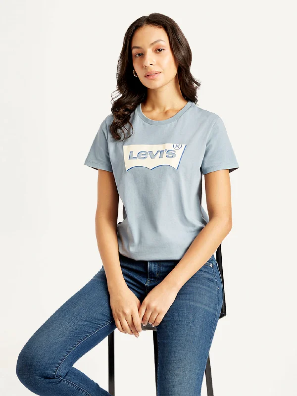 Women's Brand Logo Crew Neck T-shirt