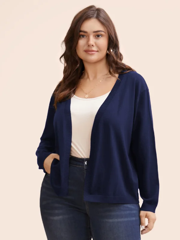 Soft Yarn Waist-Defining Cardigan