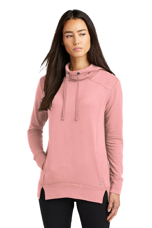 Ogio Womens Luuma Fleece Hooded Sweatshirt Hoodie - Swift Pink - Closeout