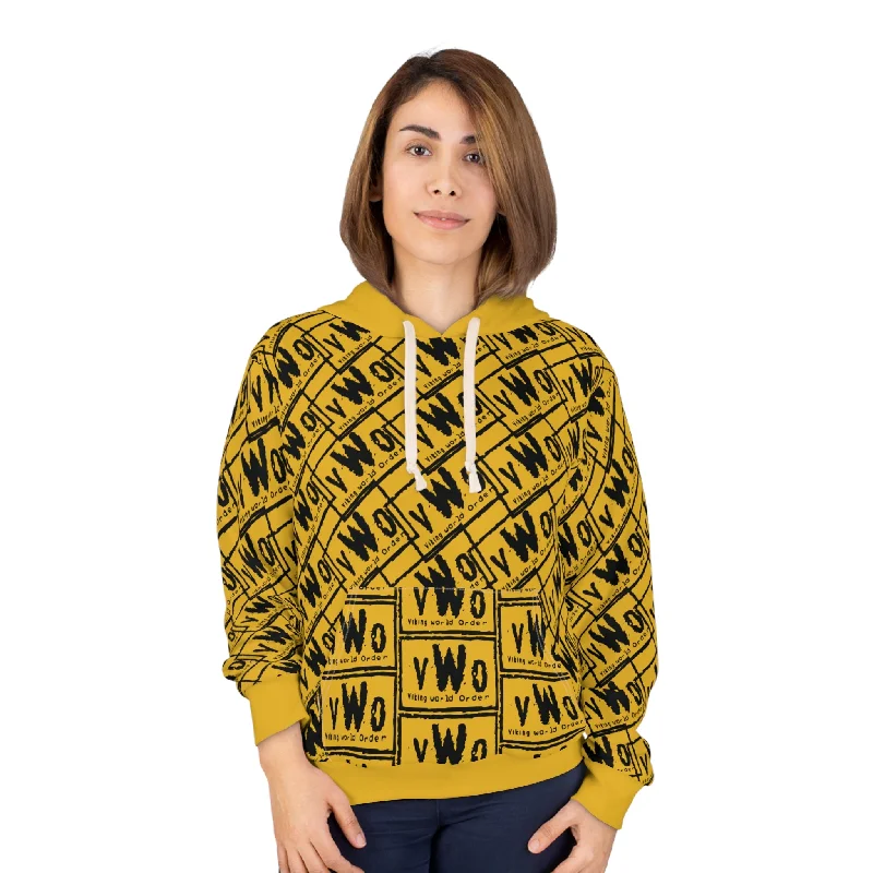 Unisex Pullover Hoodie - Gold/Black - VWO (Framed)