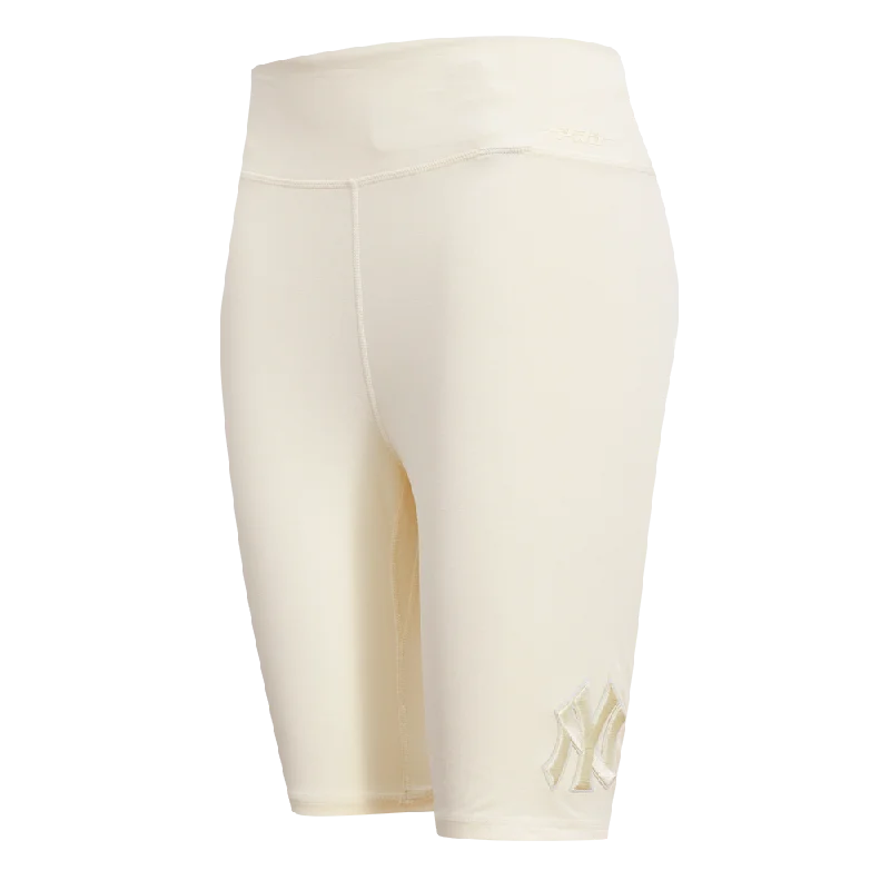 MLB NEW YORK YANKEES NEUTRAL WOMEN'S JERSEY BIKE SHORT (EGGSHELL)