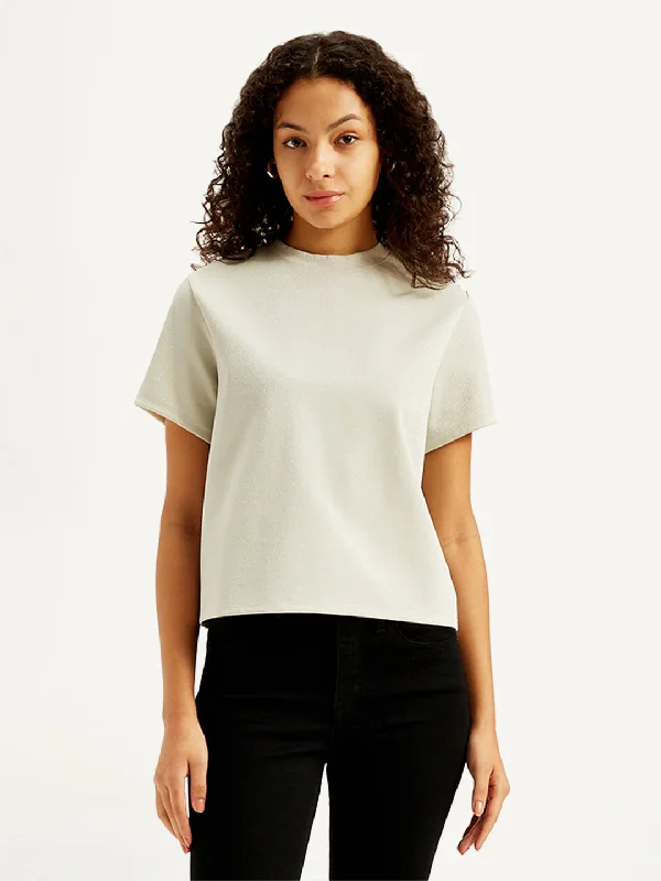 Women's Embellished Regular Fit T-Shirt