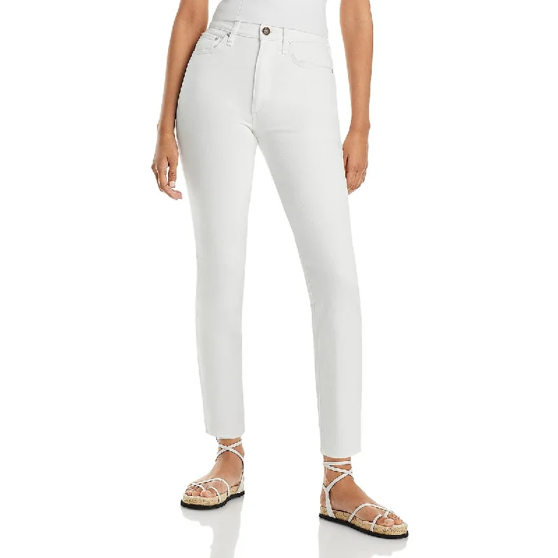 Rag & Bone Womens High Rise Slim Straight Leg Jeans