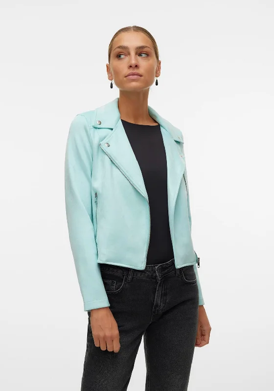 Vero Moda Jose Faux Suede Short Jacket, Clearwater