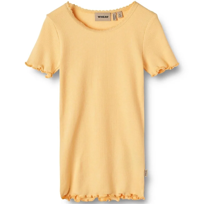 Wheat Pale Apricot Rib T-shirt Katie