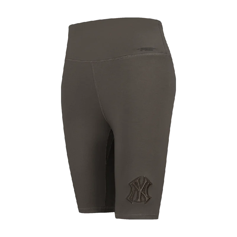 MLB NEW YORK YANKEES NEUTRAL WOMEN'S JERSEY BIKE SHORT (DARK TAUPE)