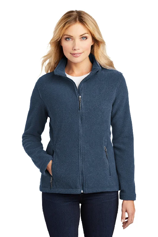 Port Authority Womens Full Zip Fleece Jacket - Insignia Blue