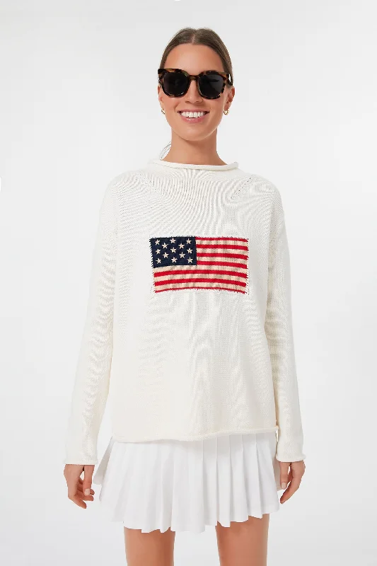 Cotton Ivory Americana Sweater