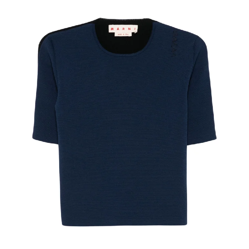 Two-Tone Crewneck Top