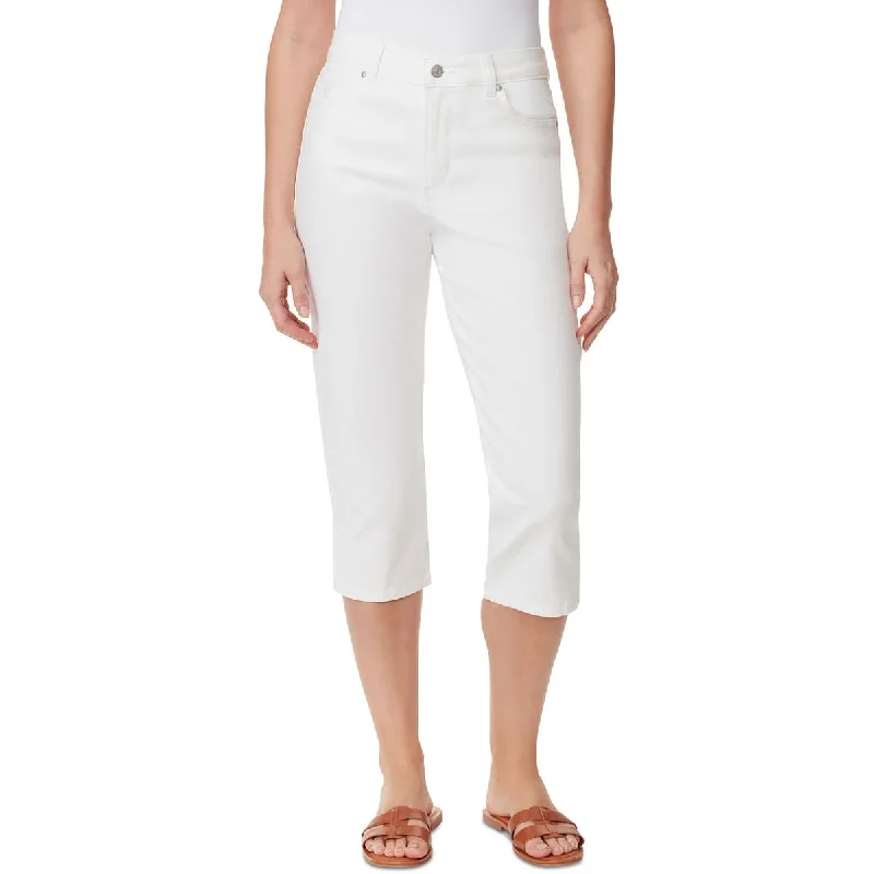 Gloria Vanderbilt Womens Amanda High Rise Straight Leg Capri Jeans