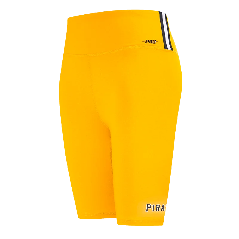 MLB PITTSBURGH PIRATES CLASSIC WOMEN'S BIKE SHORT (YELLOW)