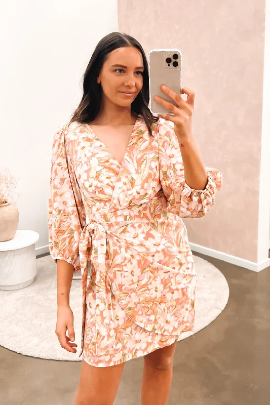 Alba Mini Dress Pink Floral