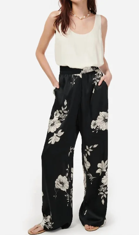 Bleecker Pants In Black Botanical