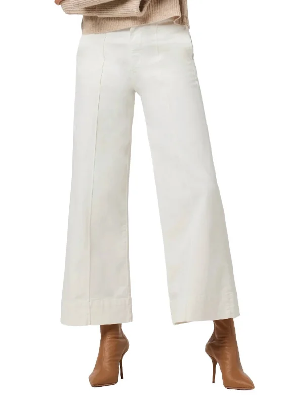 Madison Ankle Trouser In Milk