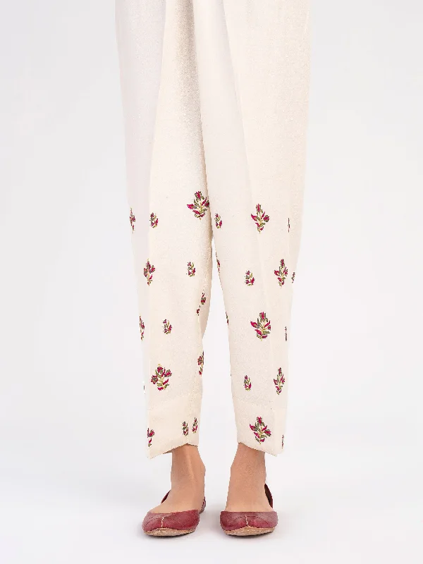 Embroidered Crepe Trouser(Pret)