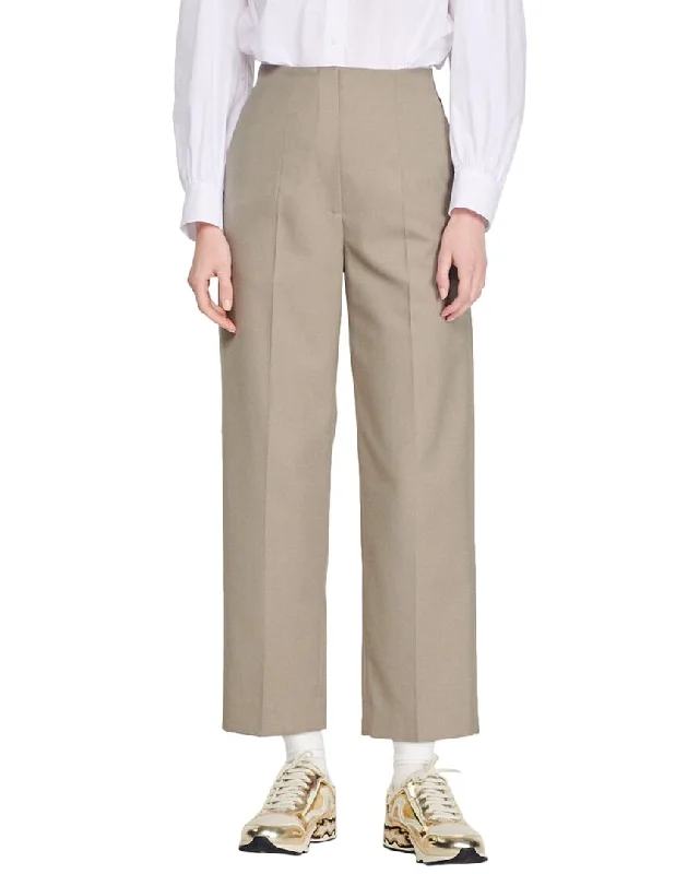 Sandro Bandol Wool-Blend Pant