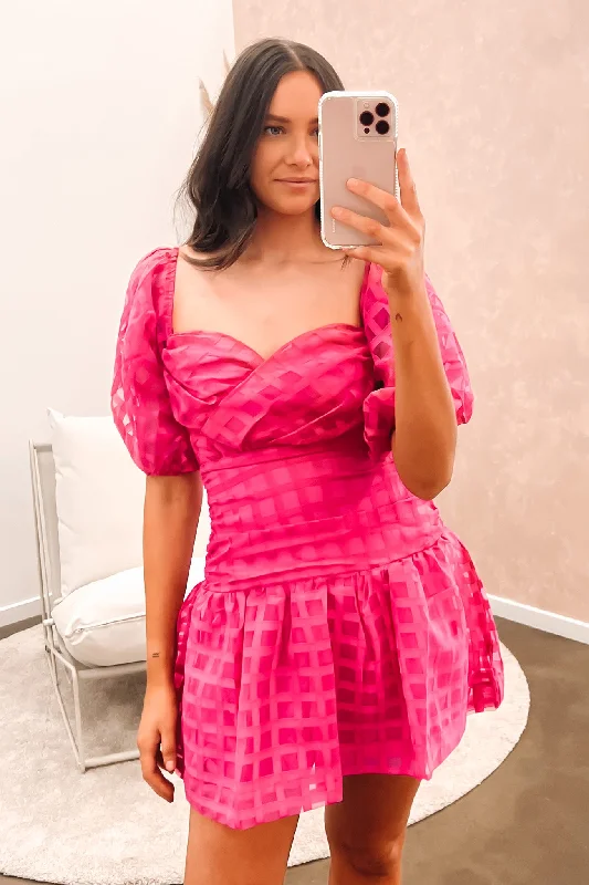 Sarsha Mini Dress Hot Pink