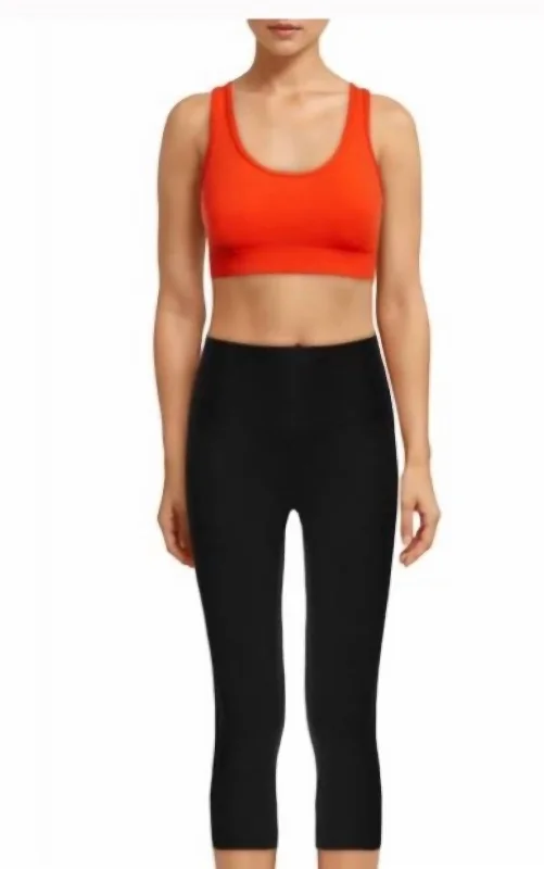 Rudimental Sports Bra In Cherry Tomato