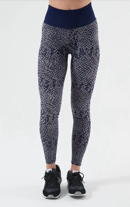 Snake Charmer Legging In Midnight Blue